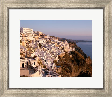 Framed Santorini City in Greece Print
