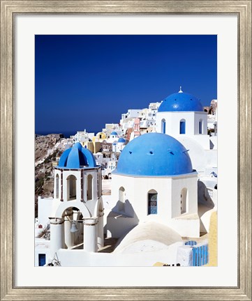 Framed Santorini, Oia , Cyclades Islands, Greece Print