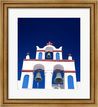 Framed Church in Santorini, Greece Print