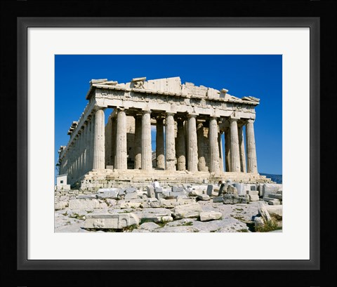 Framed Parthenon, Acropolis, Athens, Greece Print