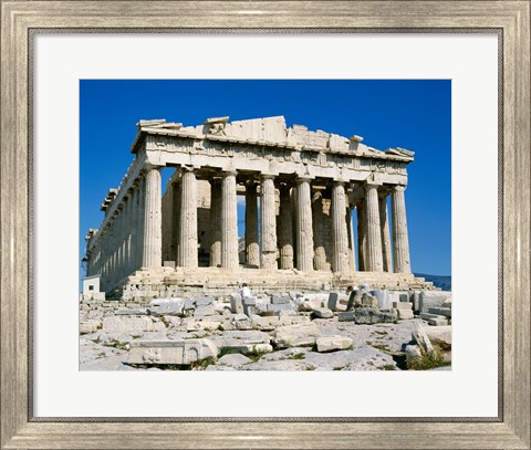 Framed Parthenon, Acropolis, Athens, Greece Print