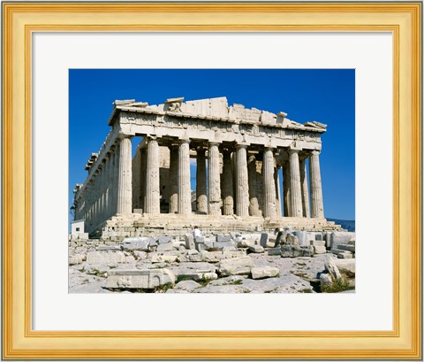Framed Parthenon, Acropolis, Athens, Greece Print