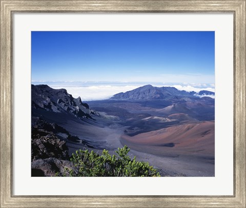 Framed Haleakala Crater Haleakala National Park Maui Hawaii, USA Print