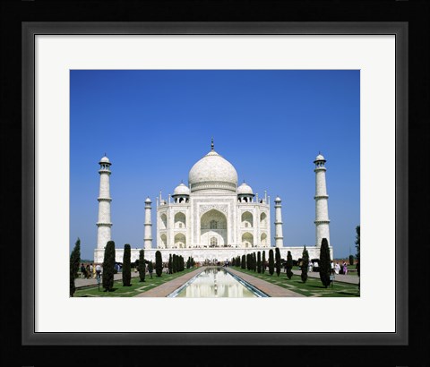 Framed Facade of the Taj Mahal, Agra, Uttar Pradesh, India Print