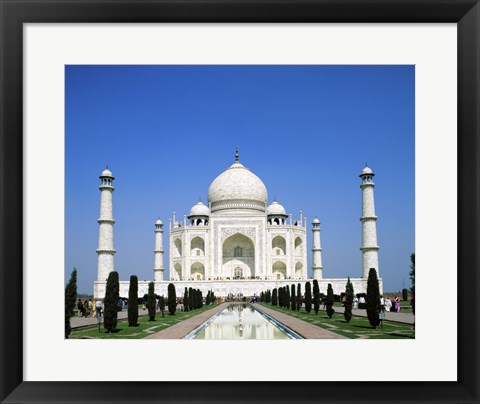 Framed Facade of the Taj Mahal, Agra, Uttar Pradesh, India Print