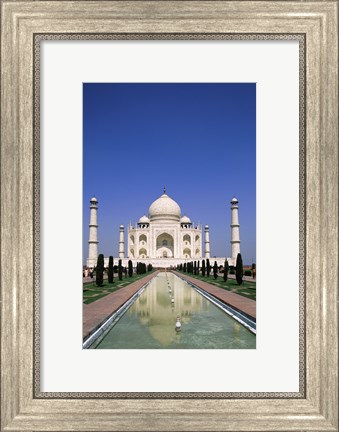 Framed Taj Mahal, Agra, India Reflection Print
