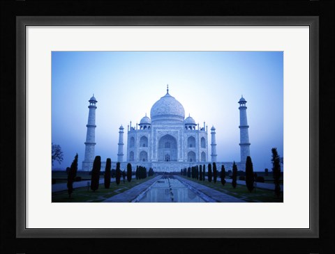 Framed Facade of the Taj Mahal, India Print