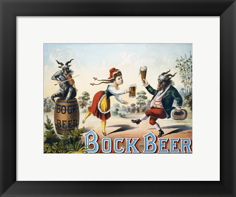 Framed Bock Beer Print