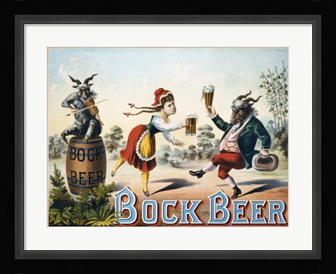 Framed Bock Beer Print