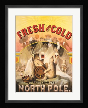 Framed North Pole Lager Print
