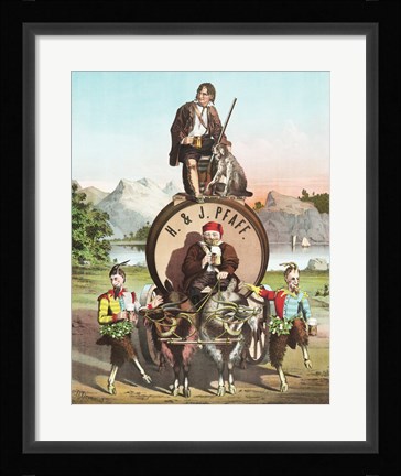 Framed H&amp;J Lager Beer Print