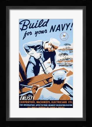 Framed Build for your Navy! Print