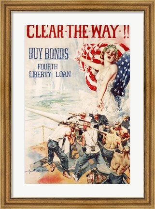 Framed Liberty Loan Print