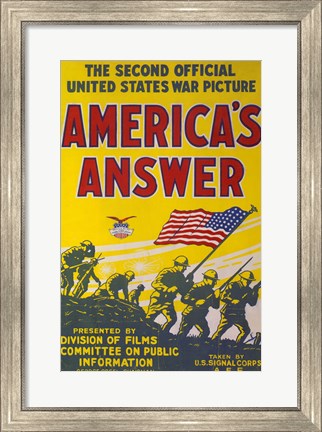 Framed America&#39;s Answer Print