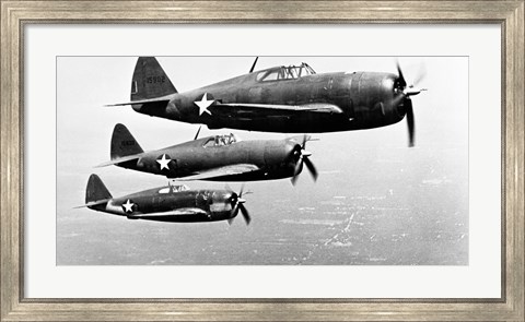 Framed P-47 Thunderbolt Print