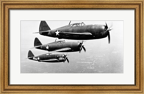 Framed P-47 Thunderbolt Print