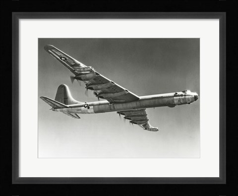 Framed Low angle view of a fighter plane in flight, Convair B-36D Print