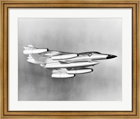 Framed Low angle view of a fighter plane in flight, B-58 Hustler Print