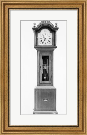 Framed Antique grandfather clock Print