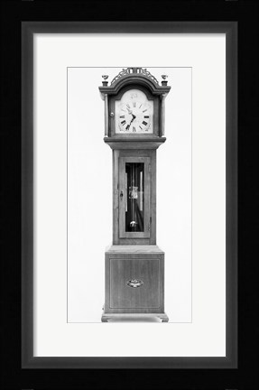 Framed Antique grandfather clock Print