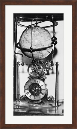 Framed American clock built in 1880 from the James Arthur Collection of Clocks and Watches, New York University Print