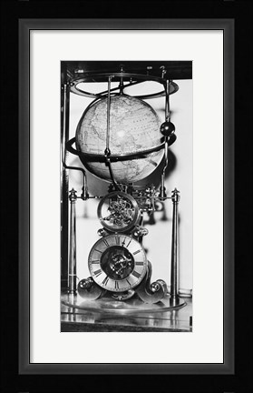 Framed American clock built in 1880 from the James Arthur Collection of Clocks and Watches, New York University Print