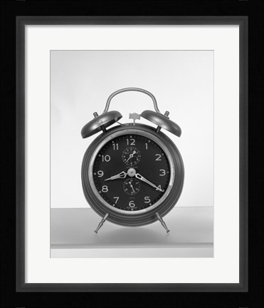 Framed Old fashioned alarm clock Print