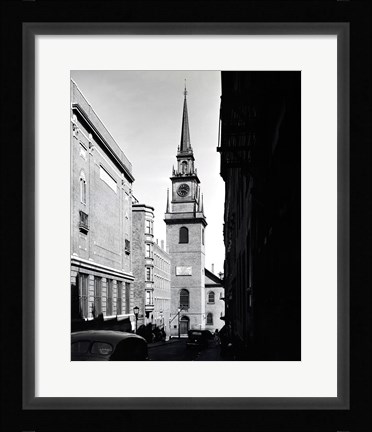 Framed Low angle view of a clock tower, Boston, Massachusetts, USA Print