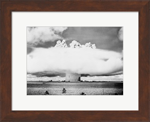 Framed Atomic bomb explosion Print