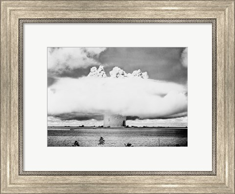 Framed Atomic bomb explosion Print