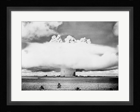 Framed Atomic bomb explosion Print