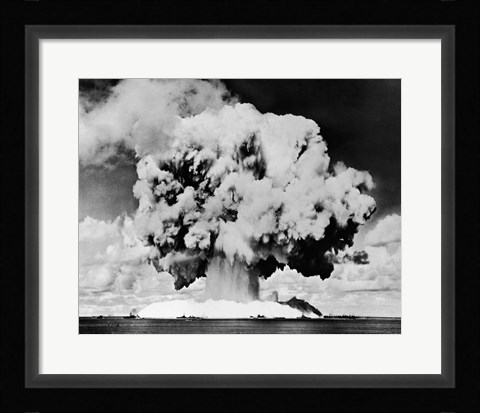 Framed Atomic bomb explosion, Bikini Atoll, Marshall Islands, July 24, 1946 Print