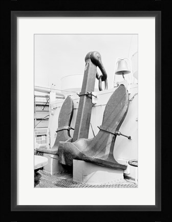 Framed Anchor on deck Print