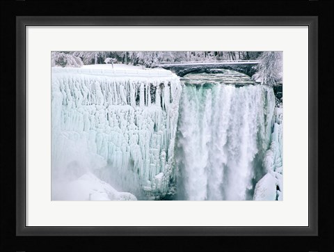 Framed High angle view of a waterfall, American Falls, Niagara Falls, New York, USA Print