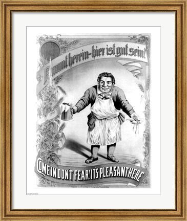 Framed Come in Don&#39;t Fear! It&#39;s Plesant Here Print