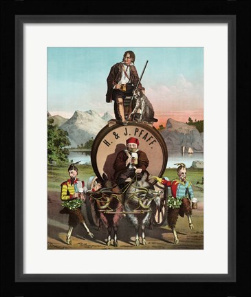 Framed Lager Beer Print