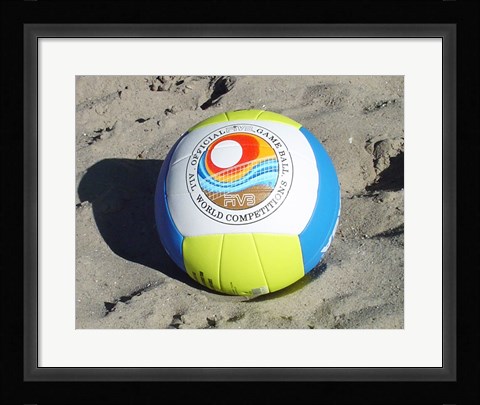 Framed Beach Volleyball Ball Print