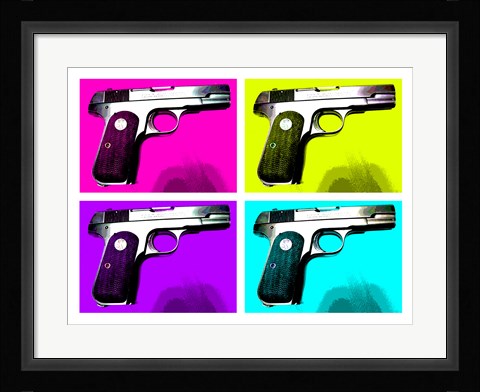 Framed 1903 Colt Hammerless Print