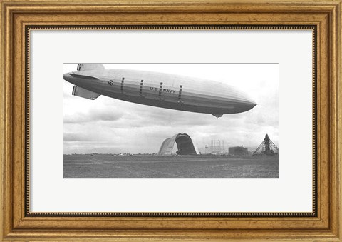 Framed Zeppelin - B&amp;W Print