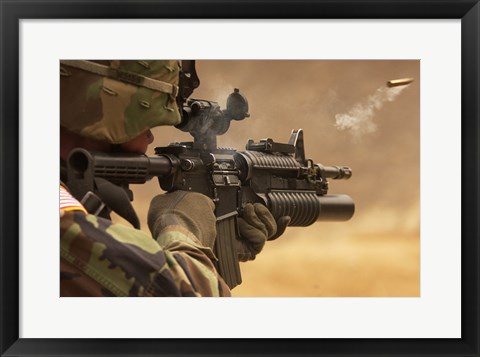 Framed M4 Carbine Firing Print