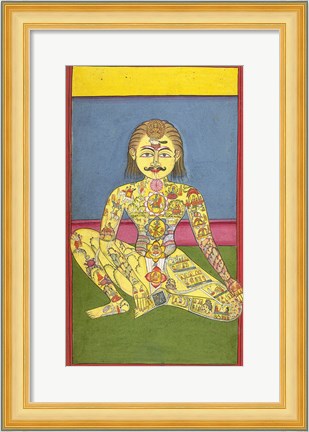 Framed Sapta Chakra, 1899 Print