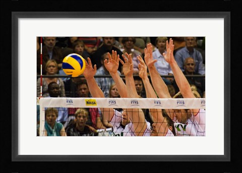 Framed Volleyball Block Print