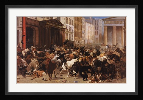 Framed Bulls and Bears in the Market Print
