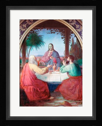Framed Christ in Gethsemane Jorgen Pedersen Roed (1808-1888 Danish) Print