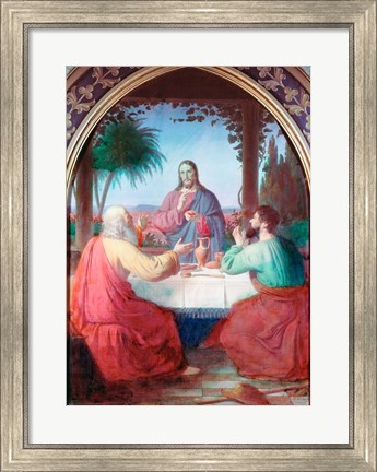 Framed Christ in Gethsemane Jorgen Pedersen Roed (1808-1888 Danish) Print