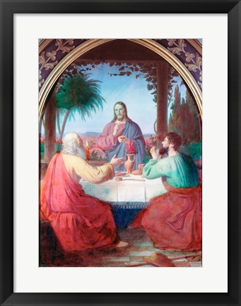 Framed Christ in Gethsemane Jorgen Pedersen Roed (1808-1888 Danish) Print