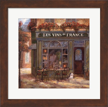 Framed Wine Shop Print