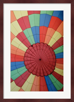 Framed High angle view of a hot air balloon Print