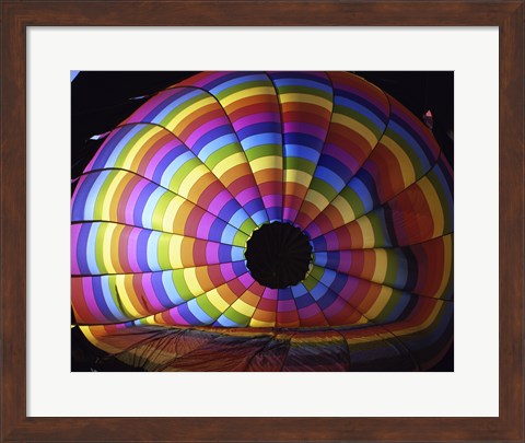 Framed Close-up of hot air balloon, Albuquerque International Balloon Fiesta, Albuquerque, New Mexico, USA Print