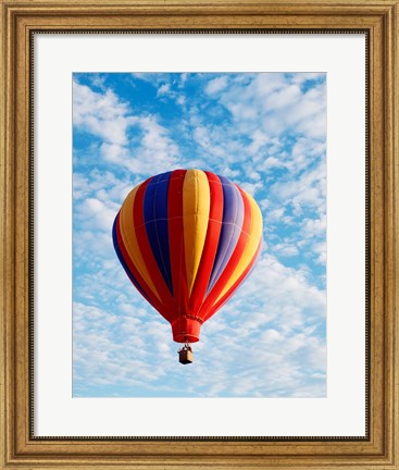 Framed hot air balloon in the sky, Albuquerque, New Mexico, USA Print
